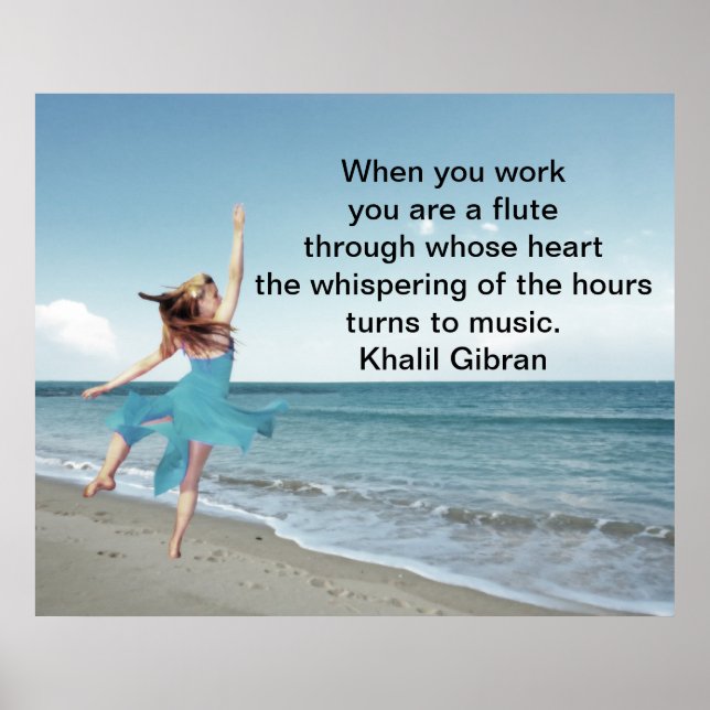 Affiche Le travail est l'amour rendu visible (Devant)