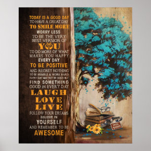 Affiche Le Travail Social Aujourd'Hui Est Une Bonne Journé