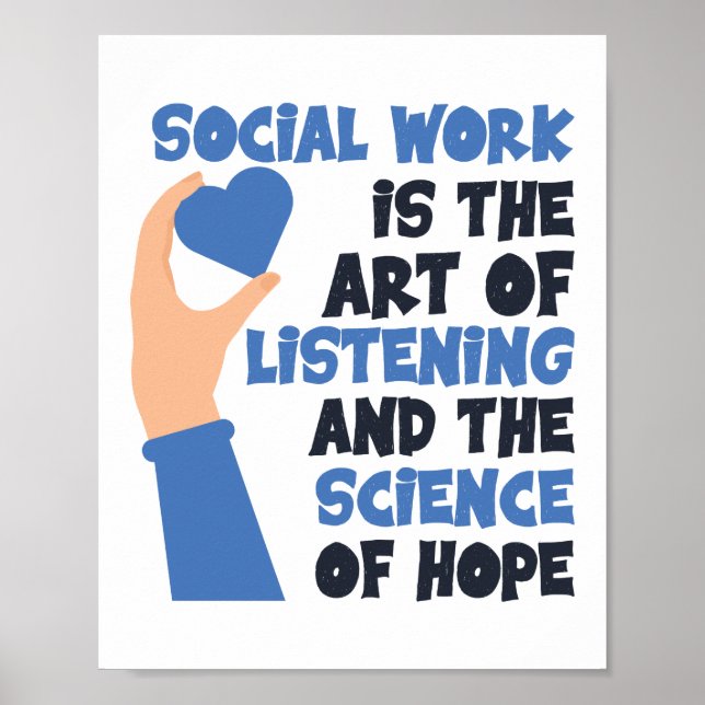 Affiche Le Travail Social Est L'Art D'Écouter (Devant)