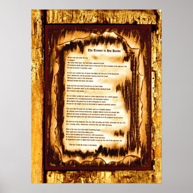 Affiche Le Tremor Dans Ses Mains (Devant)