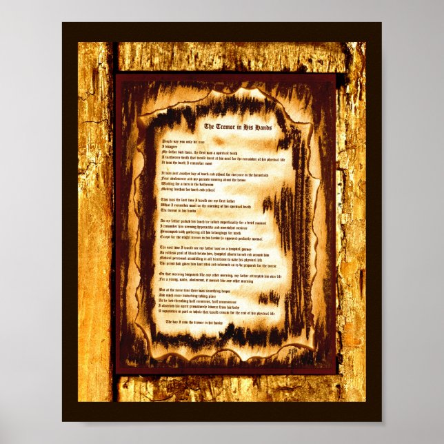 Affiche Le Tremor Dans Ses Mains (Devant)