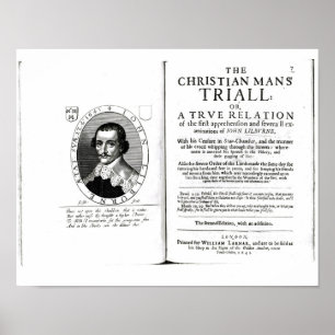 Affiche Le Trial de l'homme chrétien par John Lilburne