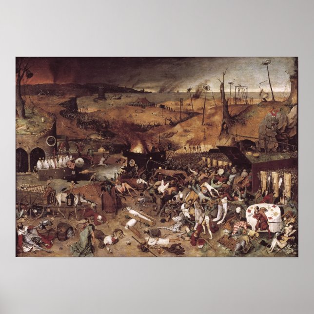 Affiche Le triomphe de la mort par Peter Bruegel (Devant)