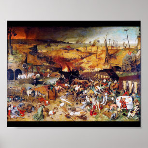 Affiche Le triomphe de la mort, Pieter Bruegel