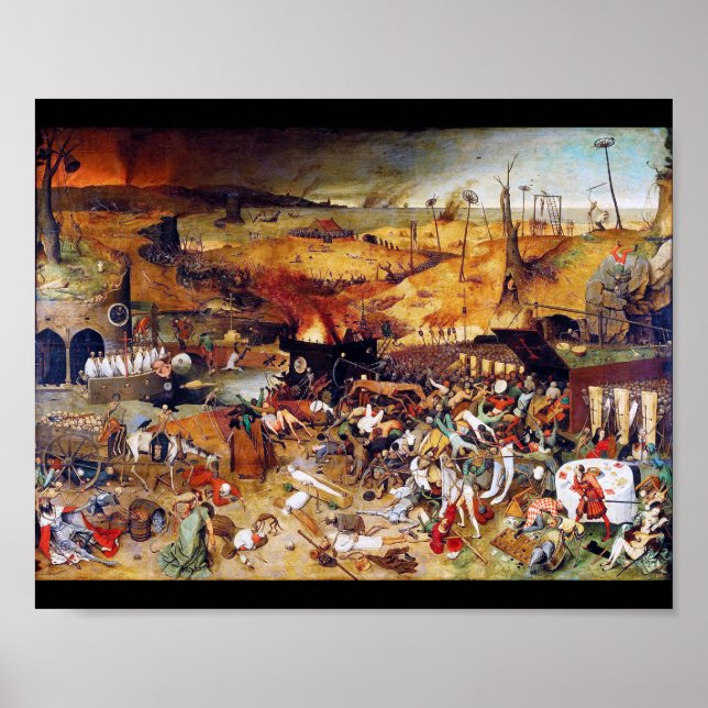 Affiche Le triomphe de la mort, Pieter Bruegel (Devant)
