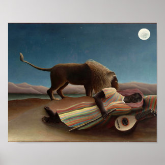 Affiche Le Tsigane endormi, Henri Rousseau