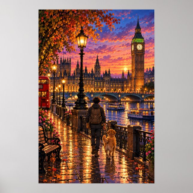 Affiche Le vagabond Londres (Devant)