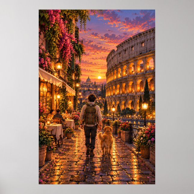 Affiche Le vagabond Rome (Devant)