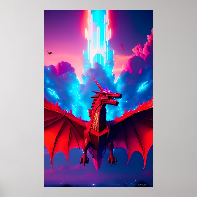 Affiche Le vaisseau Dragon Starship (Devant)