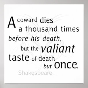 Affiche Le Valiant meurt mais une fois Shakespeare