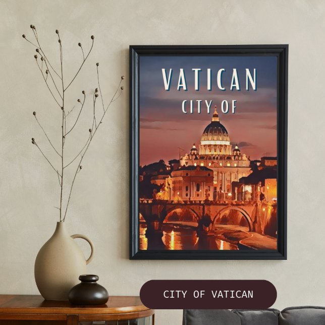 Affiche Le Vatican : un musée à ciel ouvert (Le Vatican : Un petit État, une grande spiritualité. Où l'histoire de l'Église se dévoile à chaque c)
