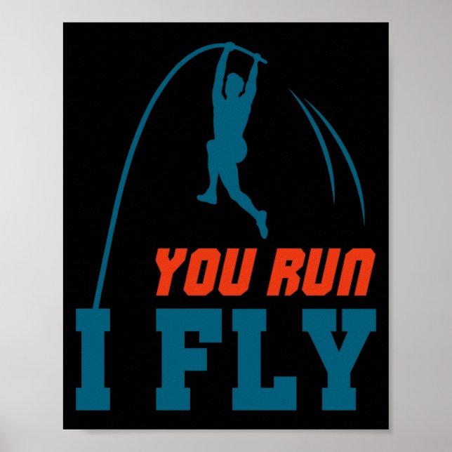 Affiche Le Vault Funny Levault Vaulting You Run I Fly  (Devant)