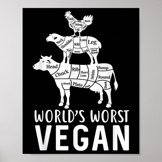 Affiche Le Végétan le plus mauvais au monde (Devant)