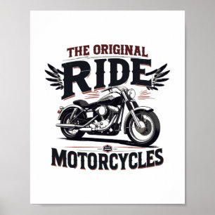 Affiche le vélo de randonnée original