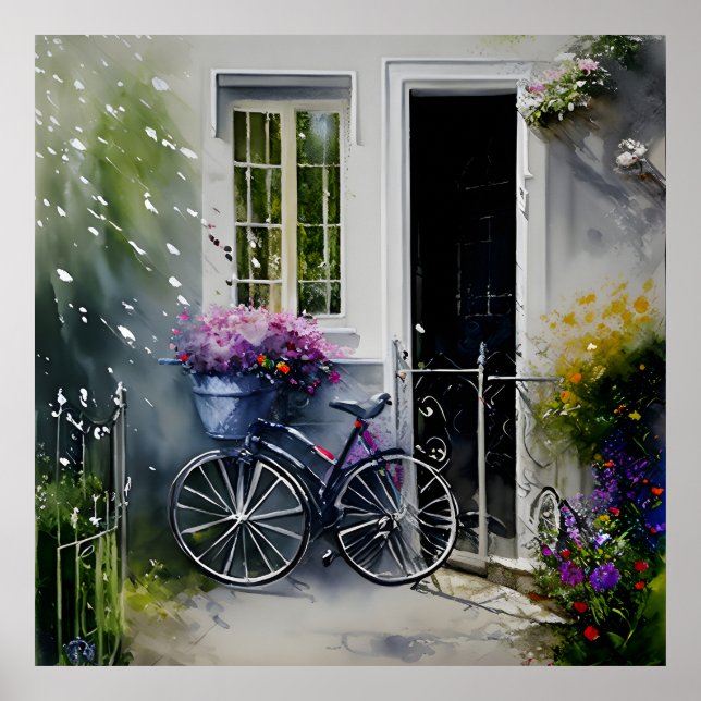Affiche Le Vélo du jardin (Devant)