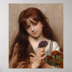 Affiche Le vendeur de fleurs