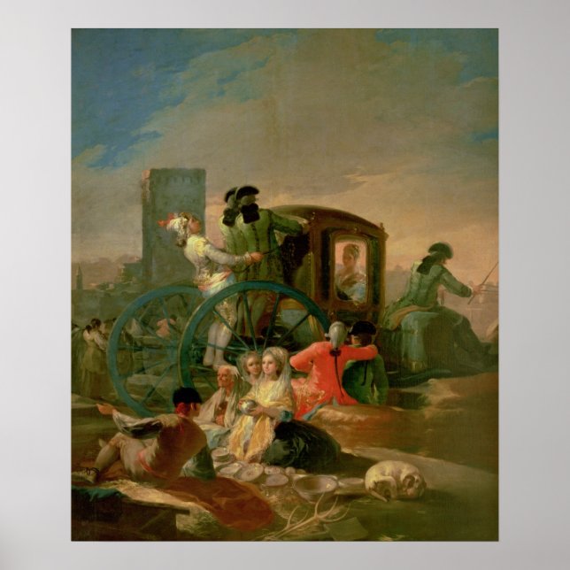 Affiche Le vendeur de poteries, 1778 (Devant)