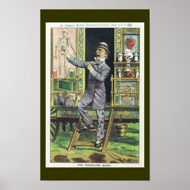 Affiche Le vendeur d'huile de serpent "The Travellers Quac (Devant)