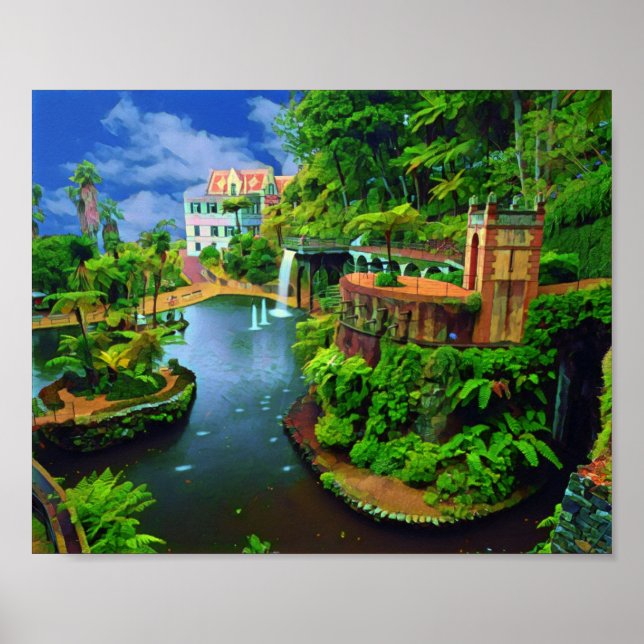 Affiche Le Véritable Portugal - Jardins botaniques de Madè (Devant)