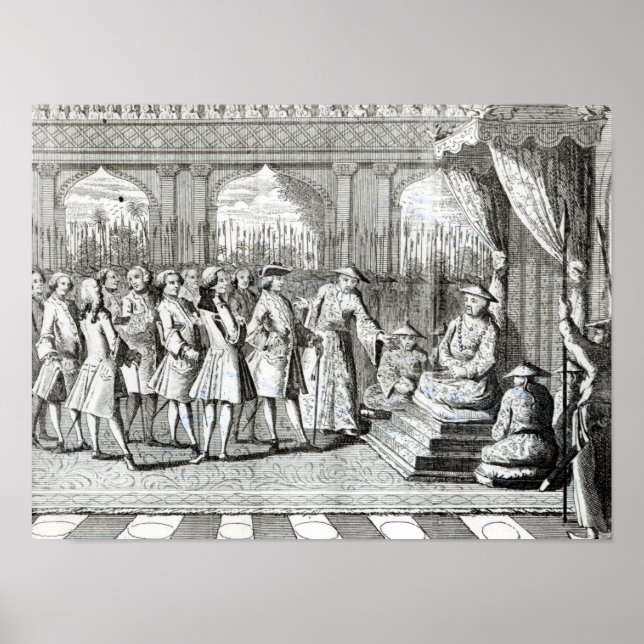 Affiche Le Viceroy de Canton donne un public (Devant)