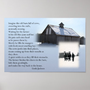 Affiche Le vieil agriculteur