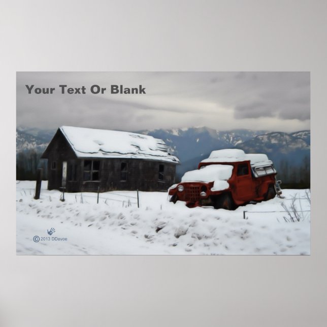 Affiche Le vieux camion rouge (Devant)