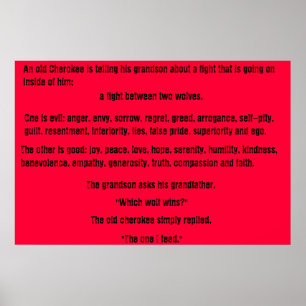 Affiche Le vieux Cherokee