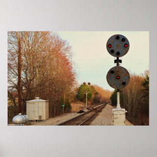 Affiche Le vieux et original chemin de fer de N&W signale