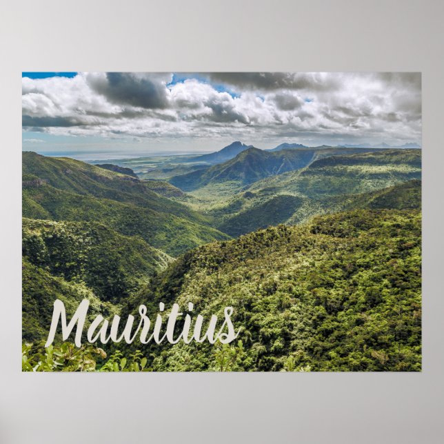 Affiche Le viewpoint de l'île Maurice (Devant)