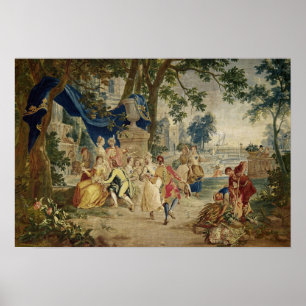 Affiche Le village de Fete après D.Teniers