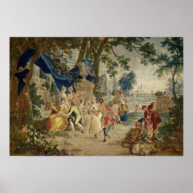 Affiche Le village de Fete après D.Teniers (Devant)