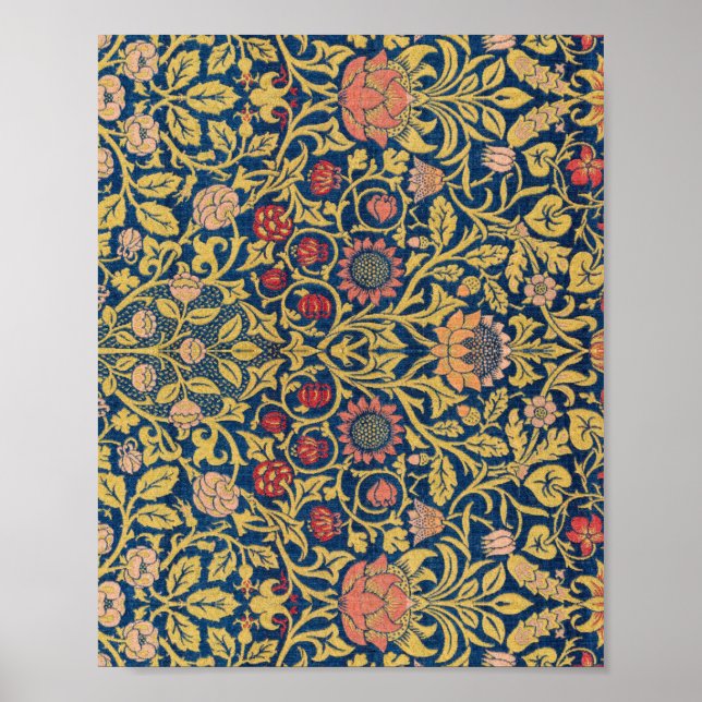 Affiche Le violet et la colonne de William Morris (Devant)