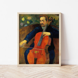 Affiche Le violoncelliste Schneklud   Paul Gauguin