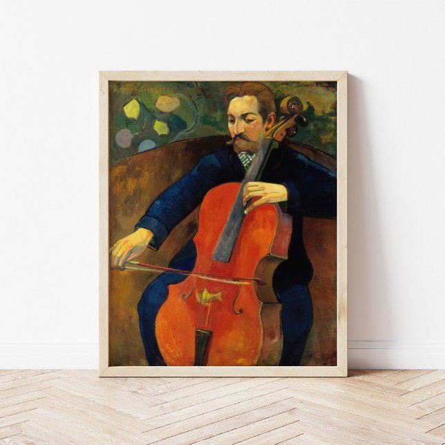 Affiche Le violoncelliste Schneklud | Paul Gauguin (Créateur téléchargé)
