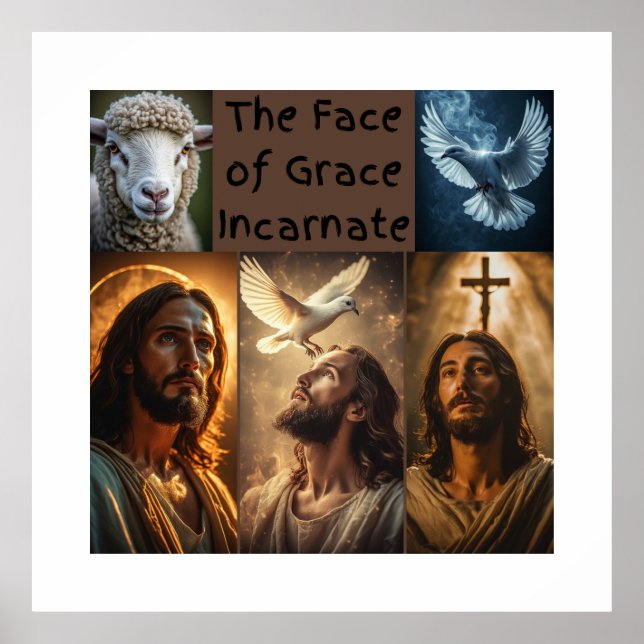 Affiche Le Visage de la Grâce Incarnée conception 1 (Devant)