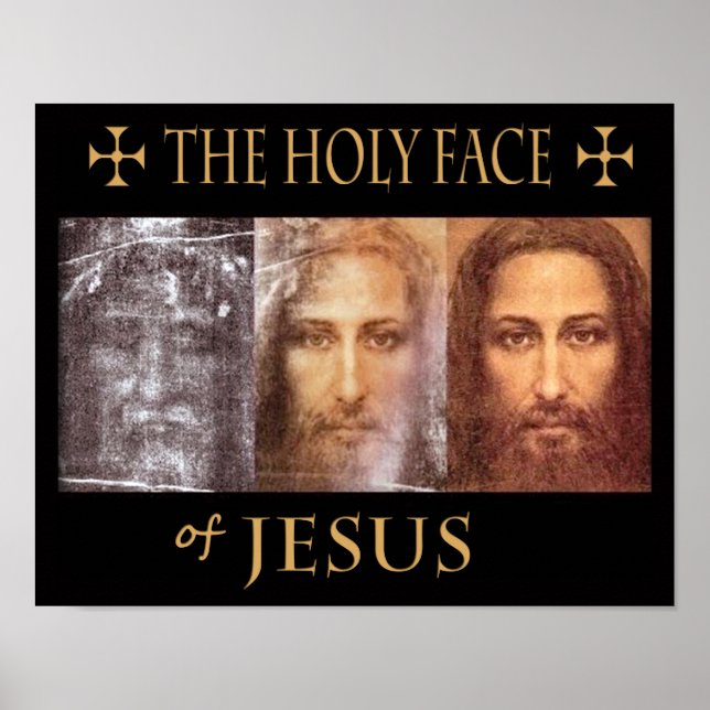 AFFICHE LE VISAGE SAINT DE JÉSUS (Devant)
