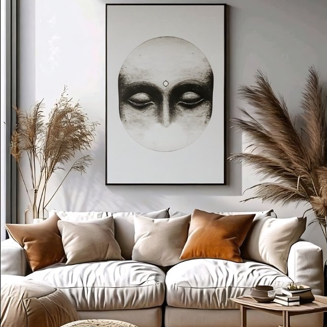Affiche Le visage serein (Créateur téléchargé)