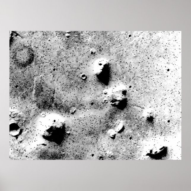 Affiche Le visage sur Mars (Devant)
