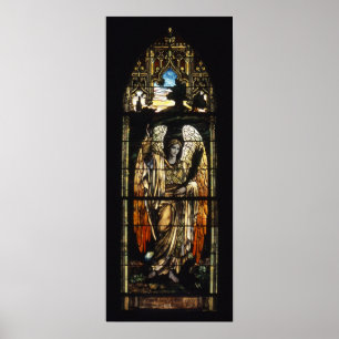 Affiche Le vitrail d'Angel le soir