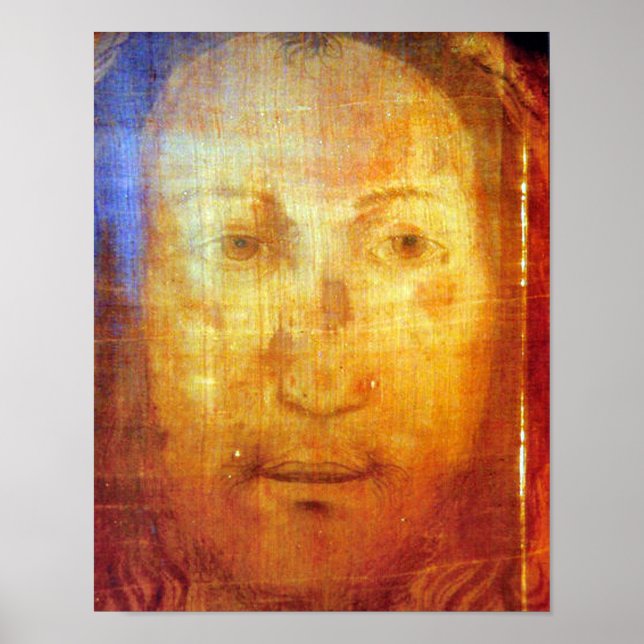 AFFICHE LE VOILE DE VERONICA LE VISAGE SACRÉ DE JÉSUS. (Devant)