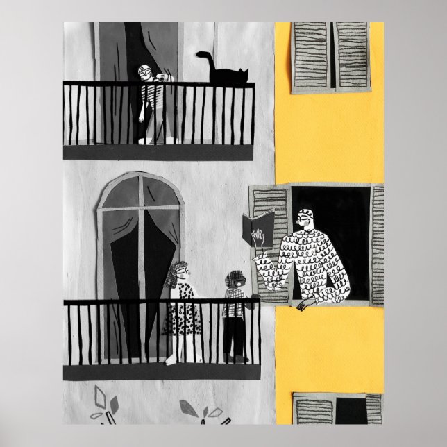 AFFICHE LE VOISIN (Devant)