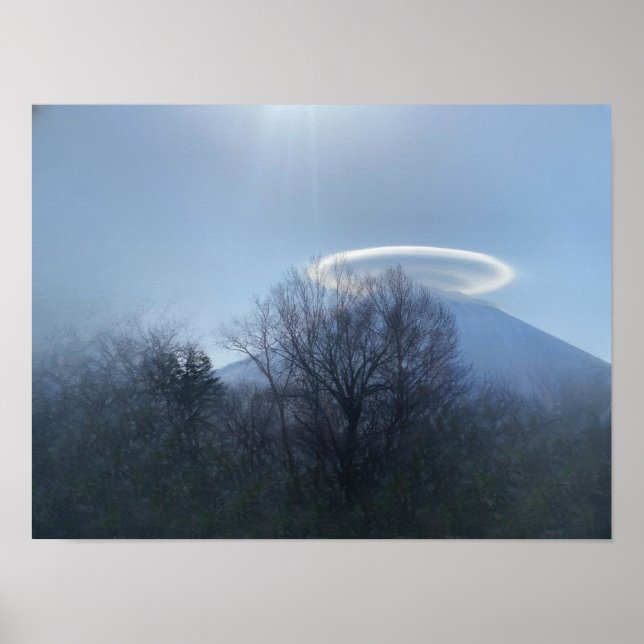 Affiche Le volcan japonais (Devant)