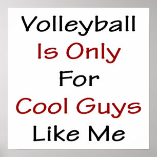 Affiche Le Volley-Ball Est Uniquement Pour Les Cool Comme
