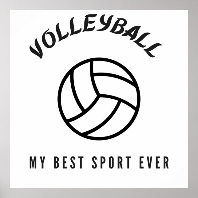 Affiche Le volley-ball, mon meilleur sport (Devant)