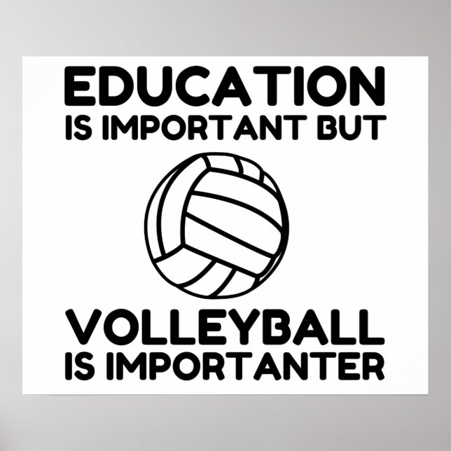 AFFICHE LE VOLLEYBALL EST IMPORTANT (Devant)