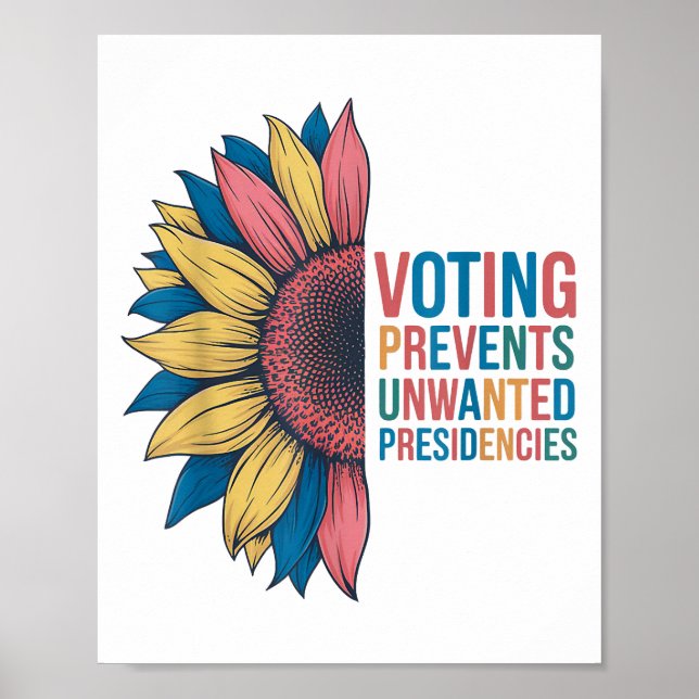 Affiche Le vote empêche les présidences indésirables Conce (Devant)