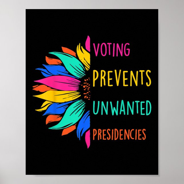 Affiche Le vote empêche les présidences indésirables tourn (Devant)
