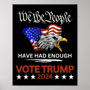 Affiche Le Vote Républicain Trump 2024 Nous, Le Peuple, Av