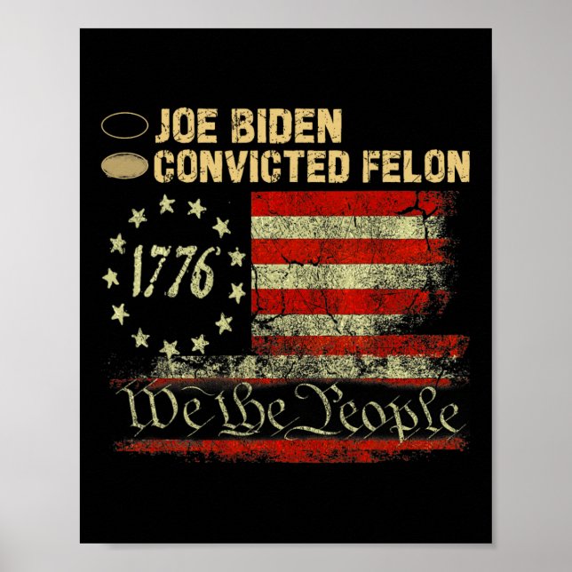 Affiche Le Vote Sur Papier Pour Trump (Devant)