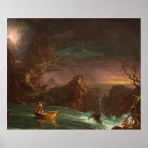 Affiche le voyage de la vie, âge mûr, Thomas Cole